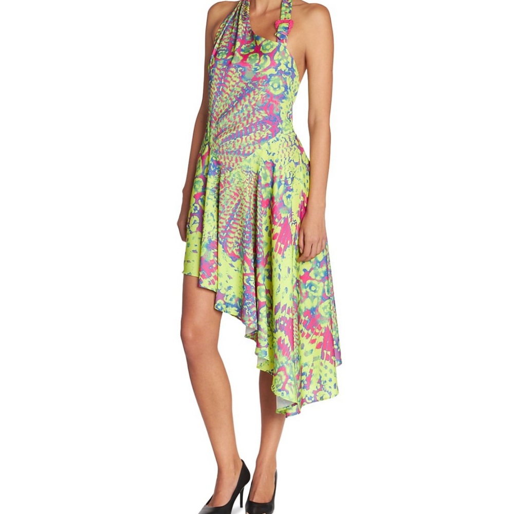 Versace Multicolor Backless Dress